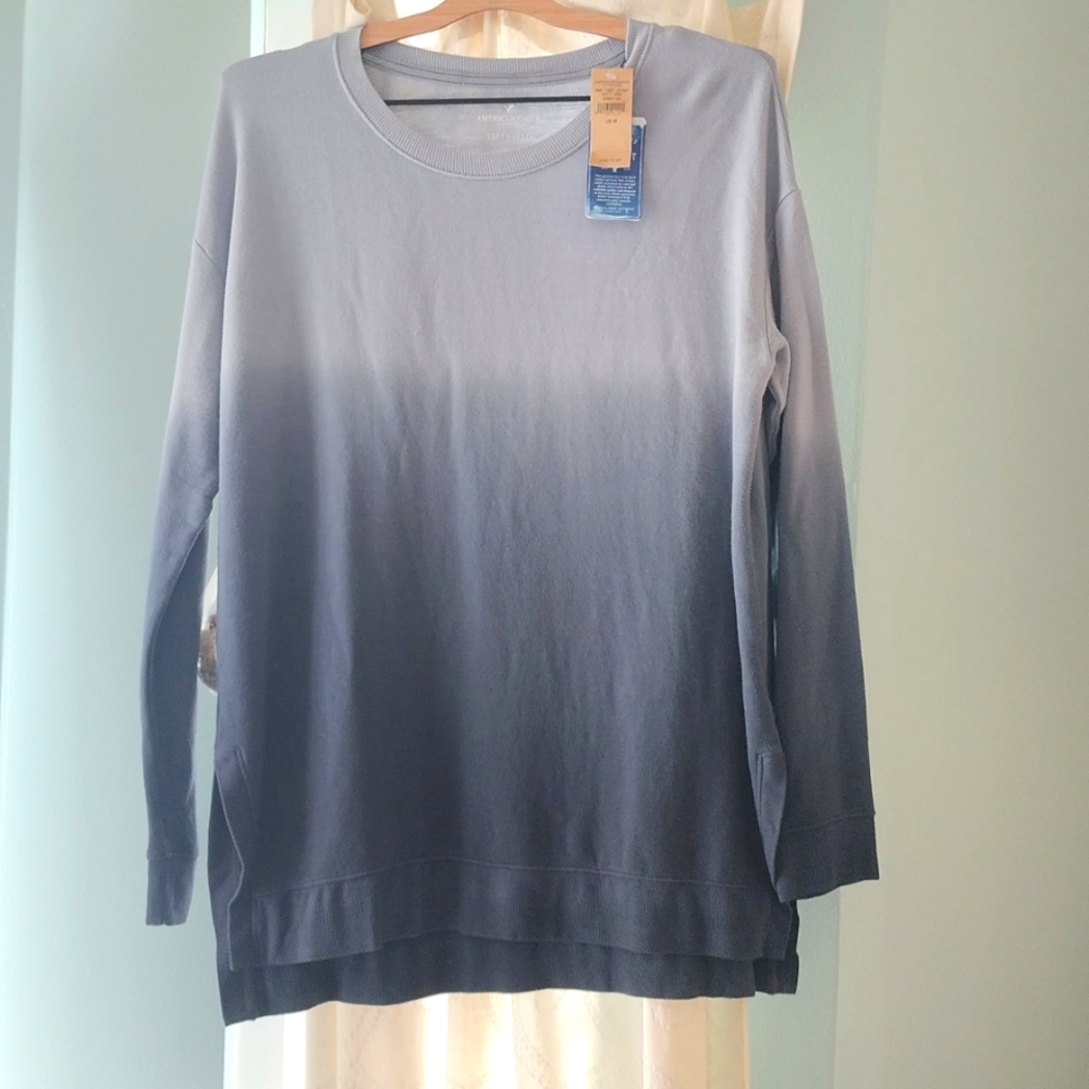 American Eagle Soft & Sexy Dip Dye Tunic Style Top